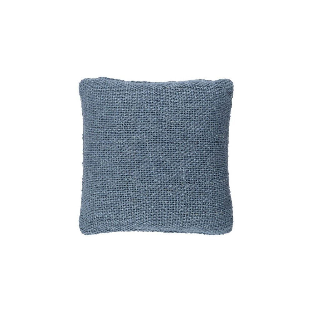 Surya Terry Denim Pillow Cover 22"H X 22"W Surya Terry Denim Pillow Cover 22"H X 22"W