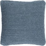 Surya Terry Denim Pillow Cover 22"H X 22"W