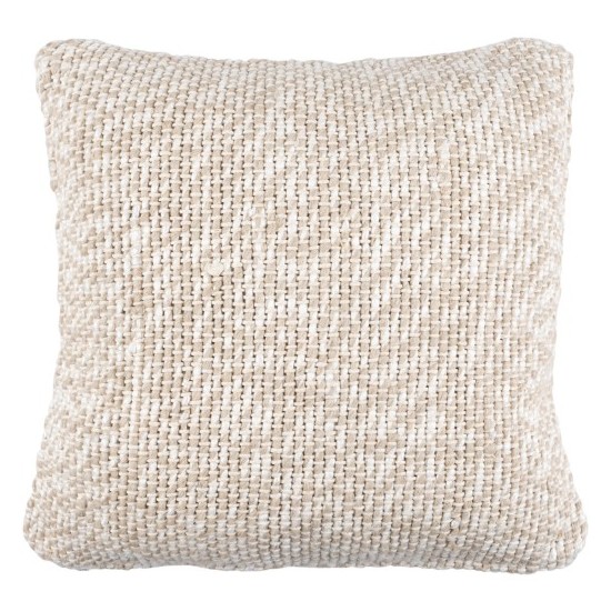 Surya Theresa Cream Pillow Cover 18"H X 18"W
