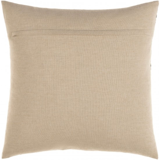 Surya Torrid Pillow Cover 20"H X 20"W Oatmeal & Gray