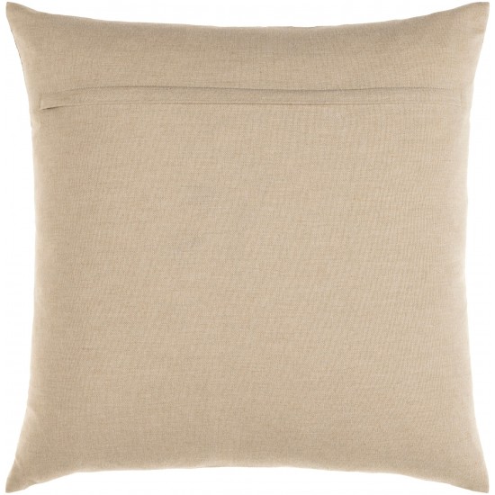 Surya Torrid Oatmeal Pillow Cover 18"H X 18"W