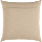 Surya Torrid Oatmeal Pillow Cover 20"H X 20"W