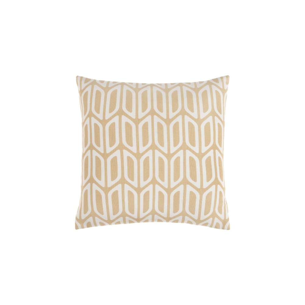 Surya Trudy Tan Pillow Cover 18"H X 18"W Surya Trudy Tan Pillow Cover 18"H X 18"W