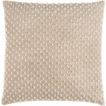 Surya Valin Oatmeal Pillow Cover 22"H X 22"W