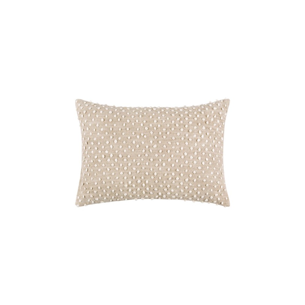 Surya Valin Oatmeal Pillow Cover 13"H X 20"W