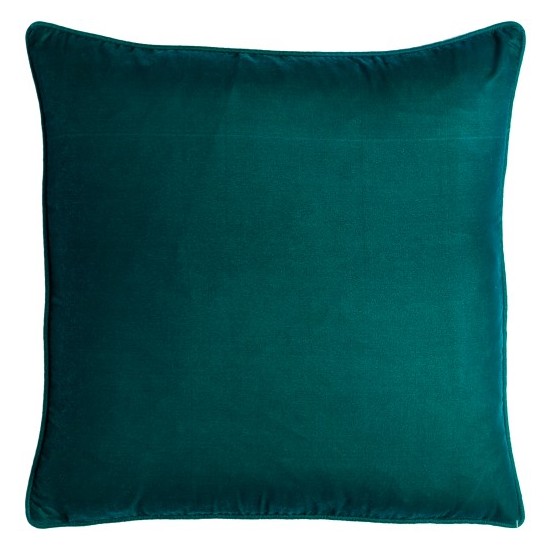 Surya Velvet Glam Deep Teal Pillow Cover 18"H X 18"W