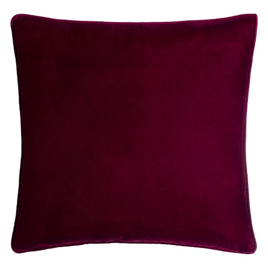 Surya Velvet Glam Burgundy Pillow Cover 18"H X 18"W