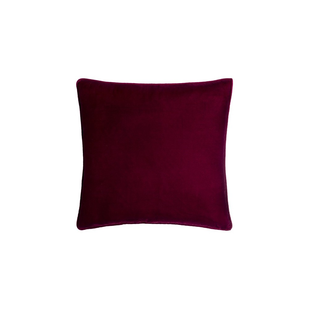 Surya Velvet Glam Burgundy Pillow Cover 18"H X 18"W