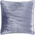 Surya Velvet Mood Gray Pillow Cover 20"H X 20"W