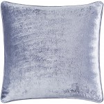 Surya Velvet Mood Gray Pillow Cover 20"H X 20"W