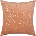 Surya Velvet Sparkle Mauve Pillow Cover 22"H X 22"W