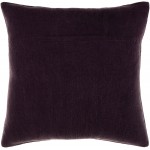 Surya Washed Stripe Medium Purple Pillow Cover 20"H X 20"W