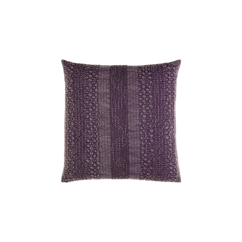 Surya Washed Waffle Medium Purple Pillow Cover 20"H X 20"W Surya Washed Waffle Medium Purple Pillow Cover 20"H X 20"W