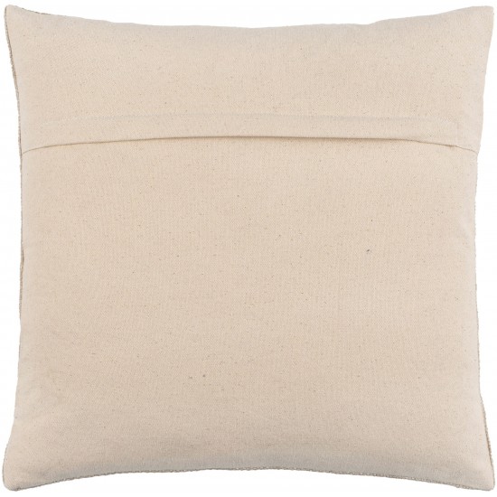 Surya Willa Oatmeal Pillow Cover 14"H X 22"W
