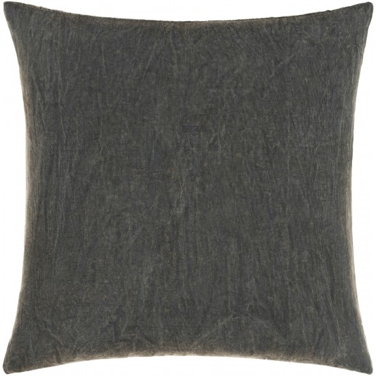 Surya Winona Charcoal Pillow Cover 18"H X 18"W