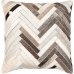 Surya Zander Charcoal Pillow Cover 20"H X 20"W