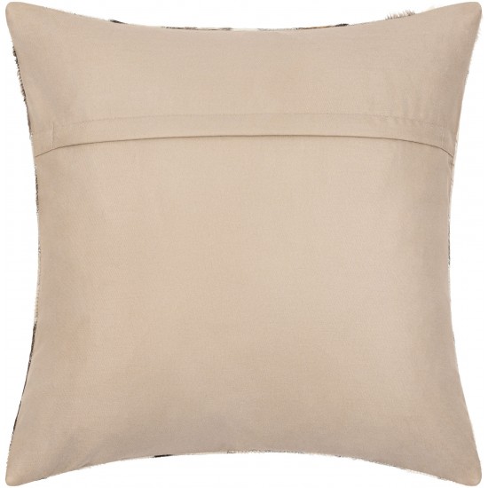 Surya Zander Charcoal Pillow Cover 20"H X 20"W