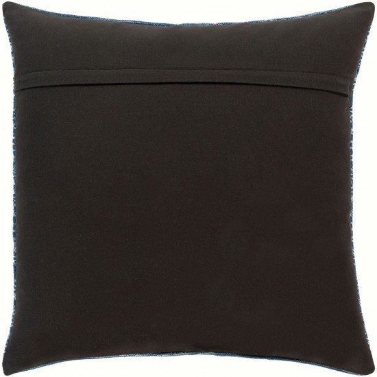 Surya Zendaya Black Pillow Cover 14"H X 22"W