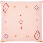 Surya Zina Dusty Pink Pillow Cover 20"H X 20"W