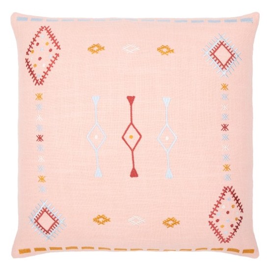 Surya Zina Dusty Pink Pillow Cover 20"H X 20"W