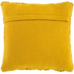 Surya Alana Mustard Pillow Shell With Polyester Insert 20"H X 20"W