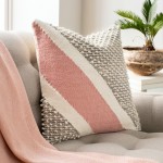 Surya Amaretta Beige Pillow Shell With Polyester Insert 20"H X 20"W