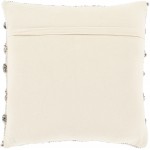 Surya Anders Pillow Shell With Polyester Insert 18"H X 18"W Cream & Taupe