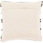 Surya Anders Charcoal Pillow Shell With Down Insert 20"H X 20"W