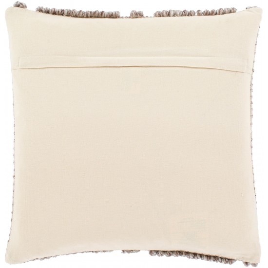 Surya Anders Pillow Shell With Polyester Insert 18"H X 18"W - Cream