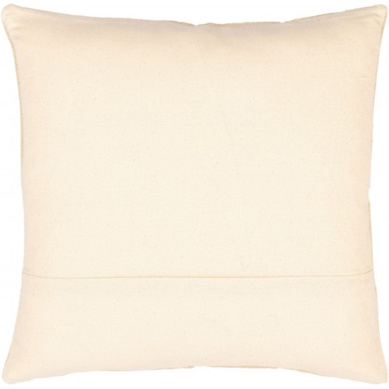 Surya Andrea Pillow Shell With Down Insert 20"H X 20"W Cream