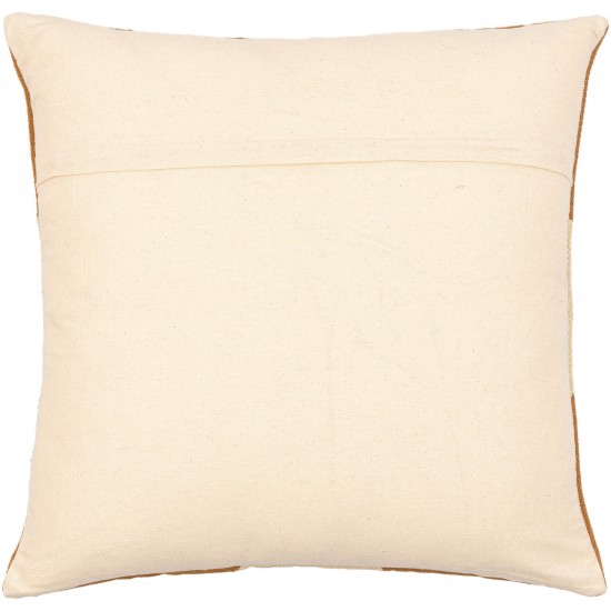 Surya Andrea Cream Pillow Shell With Polyester Insert 20"H X 20"W