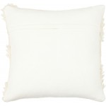 Surya Apache Cream Pillow Shell With Polyester Insert 18"H X 18"W