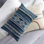 Surya Ashbury Pillow Shell With Down Insert 14"H X 22"W Dark Blue