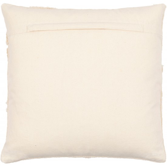 Surya Azibo Charcoal Pillow Shell With Polyester Insert 18"H X 18"W