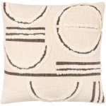Surya Azibo Charcoal Pillow Shell With Down Insert 22"H X 22"W