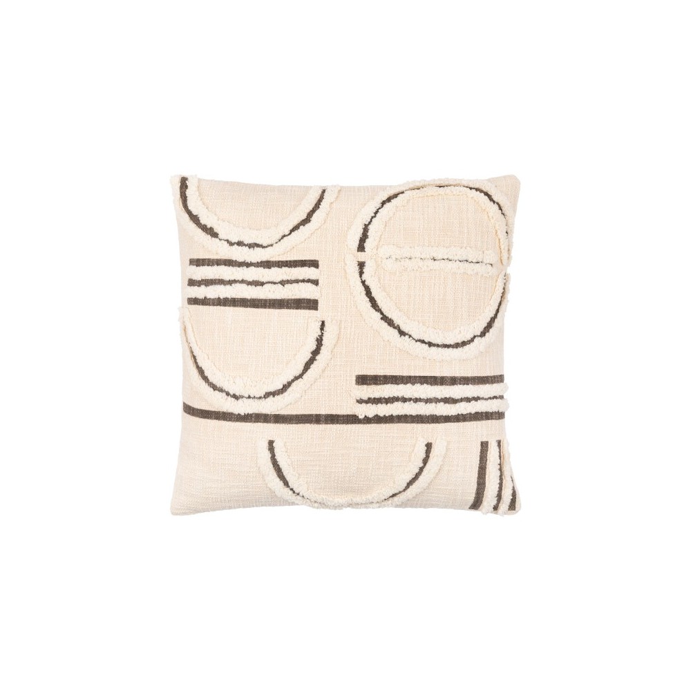 Surya Azibo Charcoal Pillow Shell With Down Insert 22"H X 22"W Surya Azibo Charcoal Pillow Shell With Down Insert 22"H X 22"W