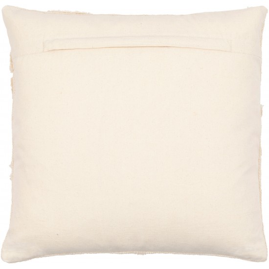 Surya Azibo Charcoal Pillow Shell With Down Insert 22"H X 22"W