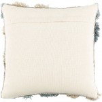 Surya Baracoa Pillow Shell With Down Insert 22"H X 22"W - Gray