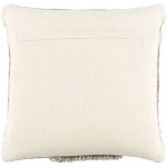 Surya Baracoa Gray Pillow Shell With Polyester Insert 20"H X 20"W