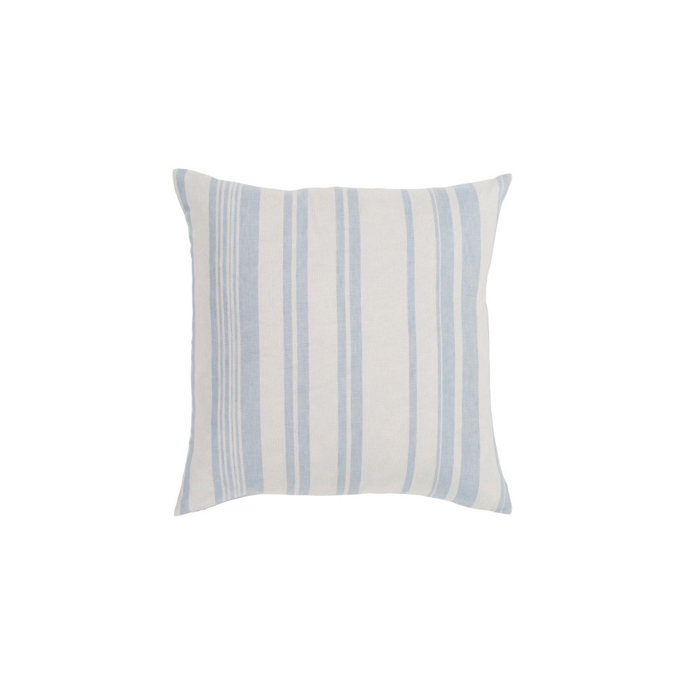 Surya Baris Pale Blue Pillow Shell With Polyester Insert 18"H X 18"W