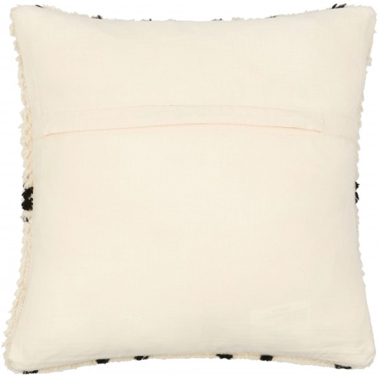 Surya Benisouk Pillow Shell With Down Insert 22"H X 22"W Cream