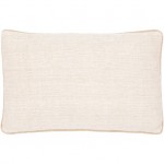 Surya Betty Cream Pillow Shell With Down Insert 14"H X 22"W