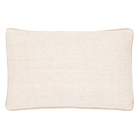 Surya Betty Cream Pillow Shell With Polyester Insert 14"H X 22"W