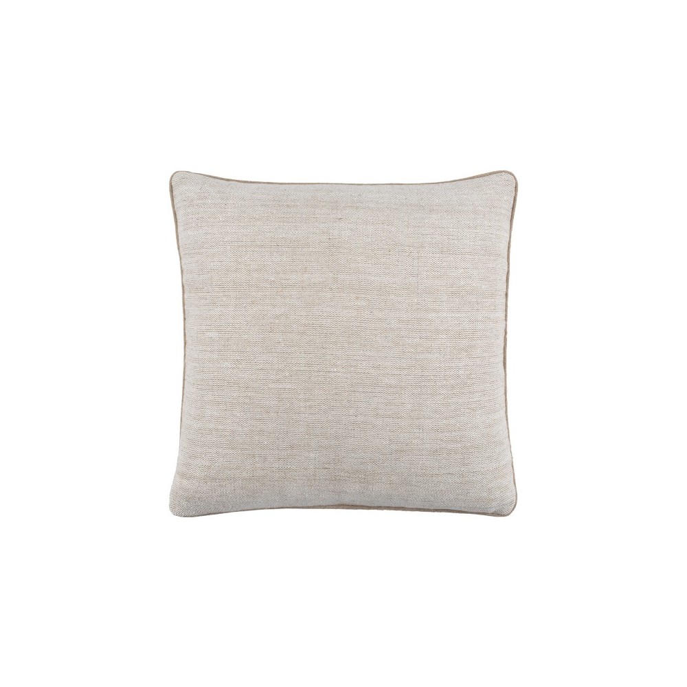 Surya Betty Cream Pillow Shell With Down Insert 22"H X 22"W