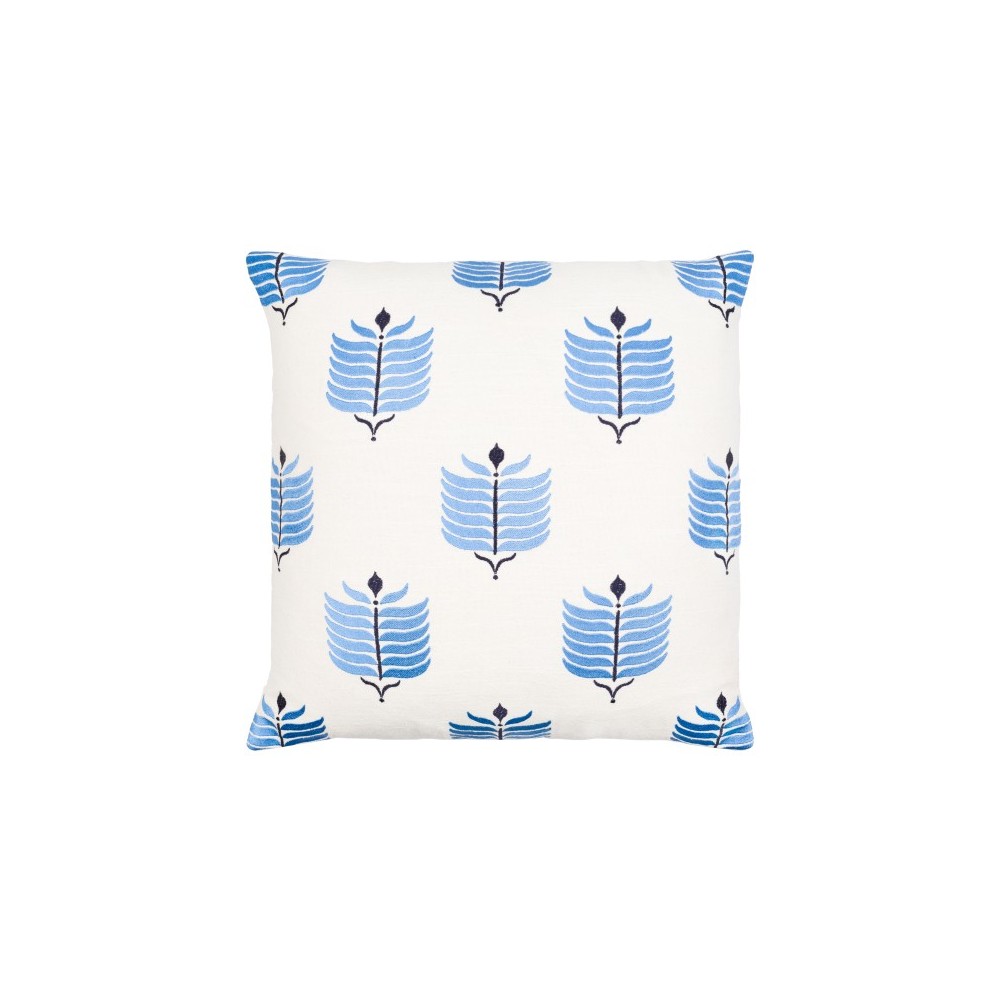Surya Bicheno Ivory Pillow Shell With Down Insert 22"H X 22"W Surya Bicheno Ivory Pillow Shell With Down Insert 22"H X 22"W