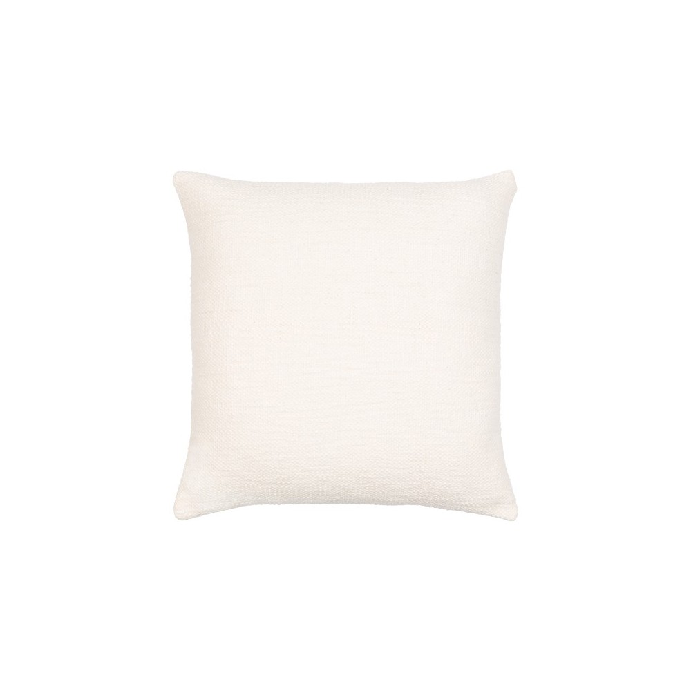 Surya Bisa Cream Pillow Shell With Polyester Insert 22"H X 22"W