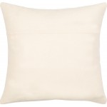 Surya Bisa Cream Pillow Shell With Polyester Insert 22"H X 22"W
