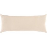 Surya Bogolani Cream Pillow Shell With Down Insert 12"H X 30"W