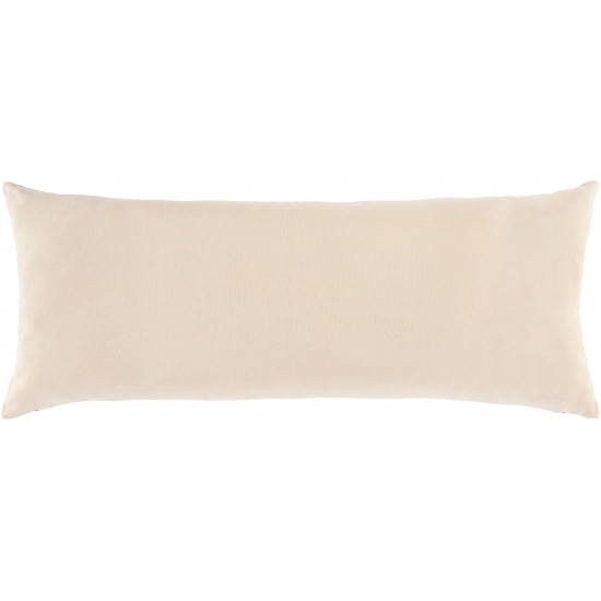 Surya Bogolani Cream Pillow Shell With Polyester Insert 12"H X 30"W