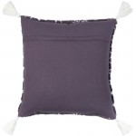 Surya Braith Gray Pillow Shell With Down Insert 18"H X 18"W